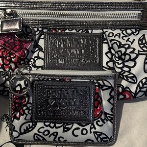 Coach Daisy Floral Grafitti  Crossbody Bag, Coin Purse and Cosmetic Bag